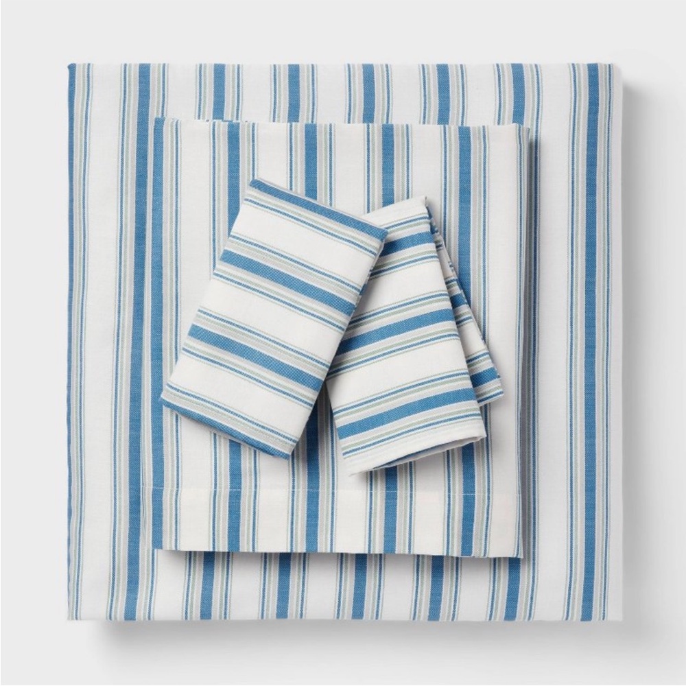Room Essentials Striped Cotton Blend Sheet Set